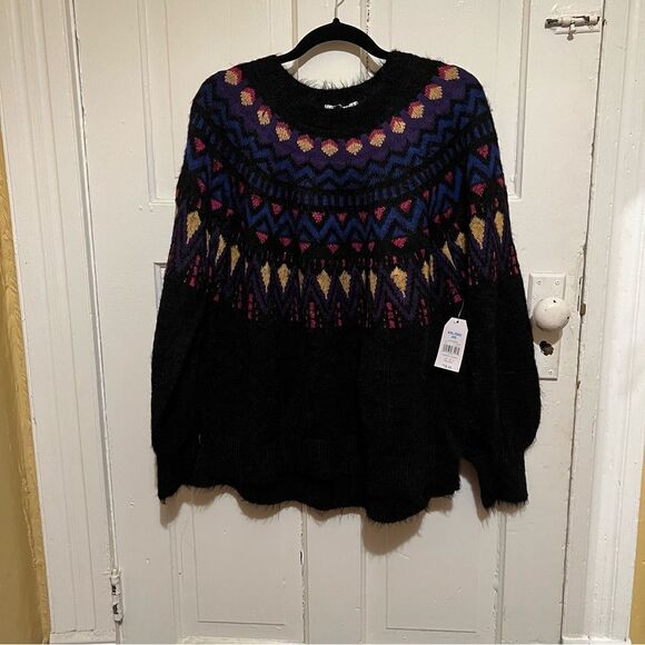 BUNDLE OF 2 🆕 Time and Tru Comfy Soft Boho Fuzzy Chic Sweaters XXL - Picture 2 of 2